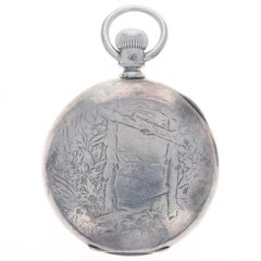 Elgin 3 Hunter Case Hunter Men's Pocket Watch Case - Coin Silver 900 Manual wind