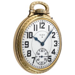 Elgin B.W. Raymond Gold Fill Pocket Watch 2.21.28 E092682 Case
