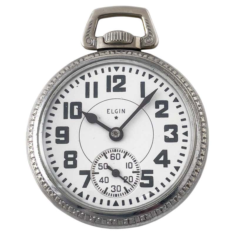 Elgin B.W. Raymond Pocket Watch 21 Jewels, Gold Filled For Sale at ...