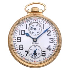 Elgin B.W. Raymond Wind Indicator 21 Jewell Railroad Pocket Watch
