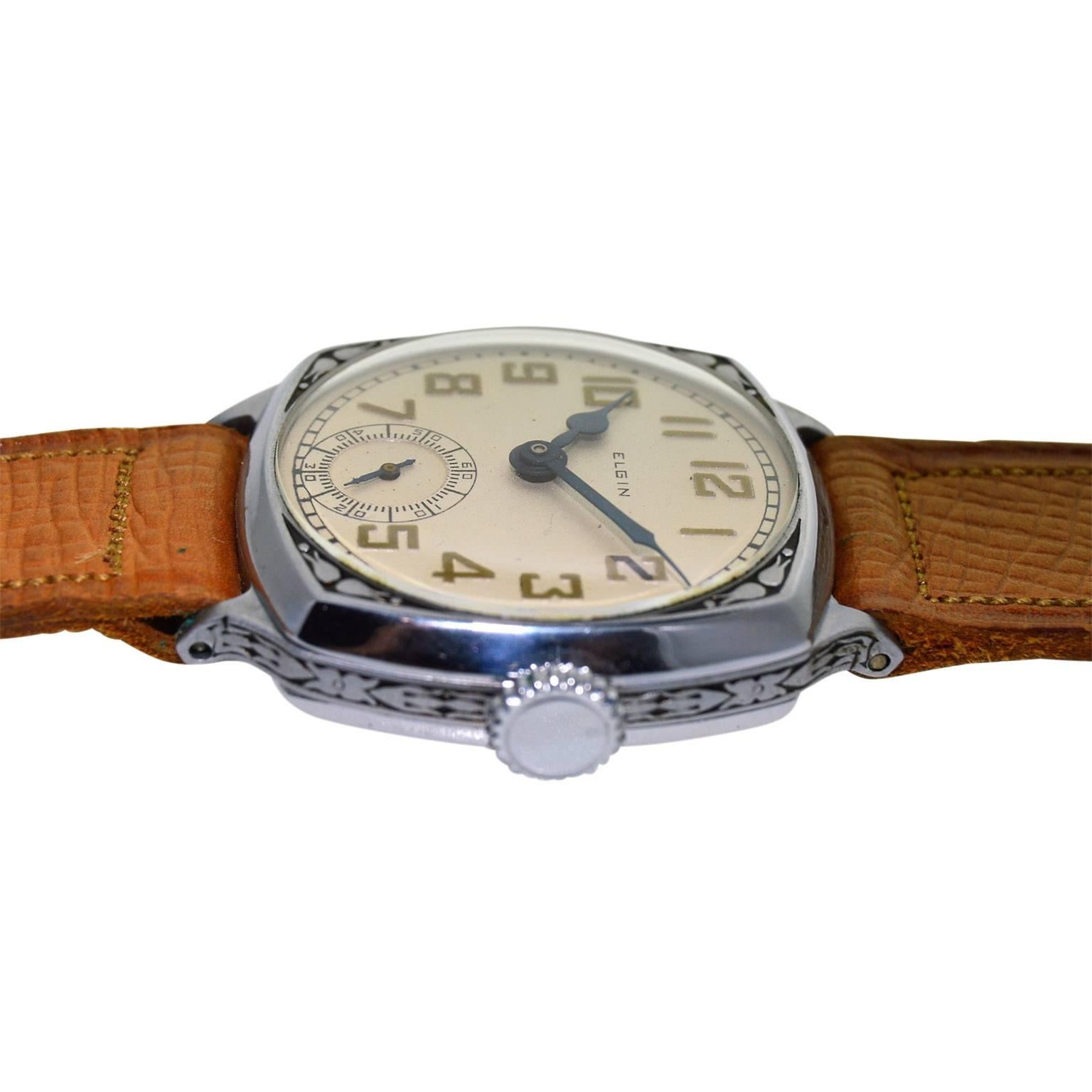 Art Deco Elgin Chromium New Old Stock in Original Box From 1928