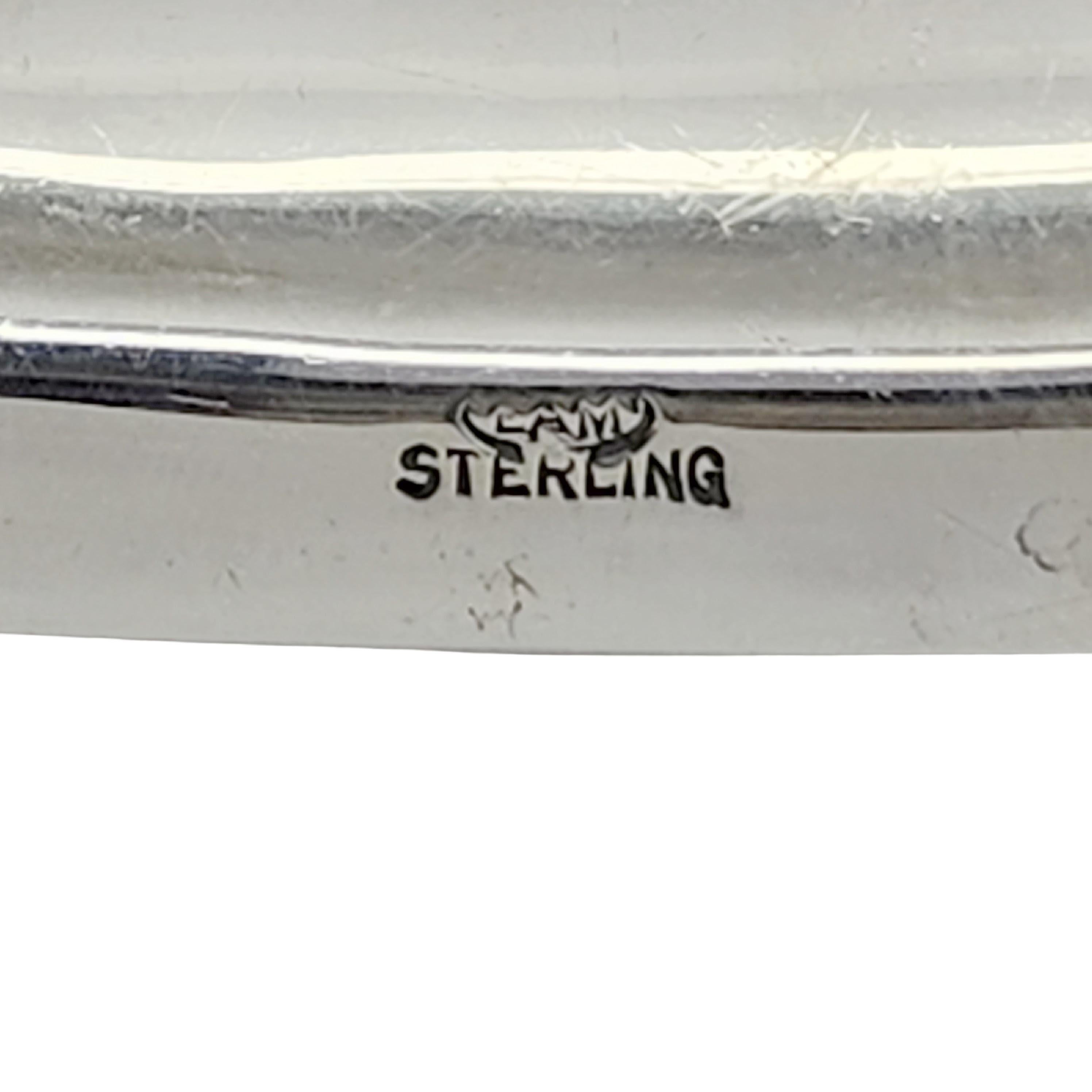 Elgin A.Silver, fiaschetta in argento sterling con mono #15757 in vendita 3