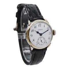 Elgin pour Shreve & Co. Montre-bracelet à cadran émaillé de San Francisco, 1910