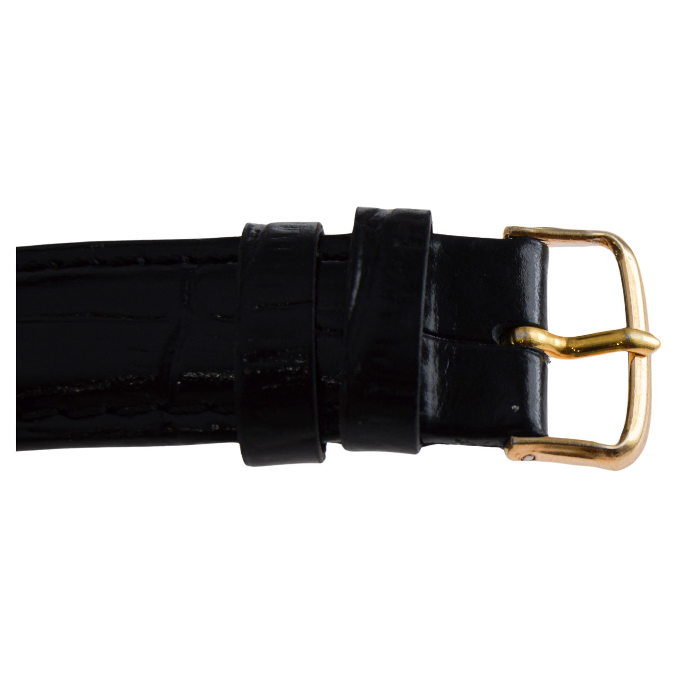 Montre en forme de coussin Art déco, en or, Elgin, circa 1925 en vente 14