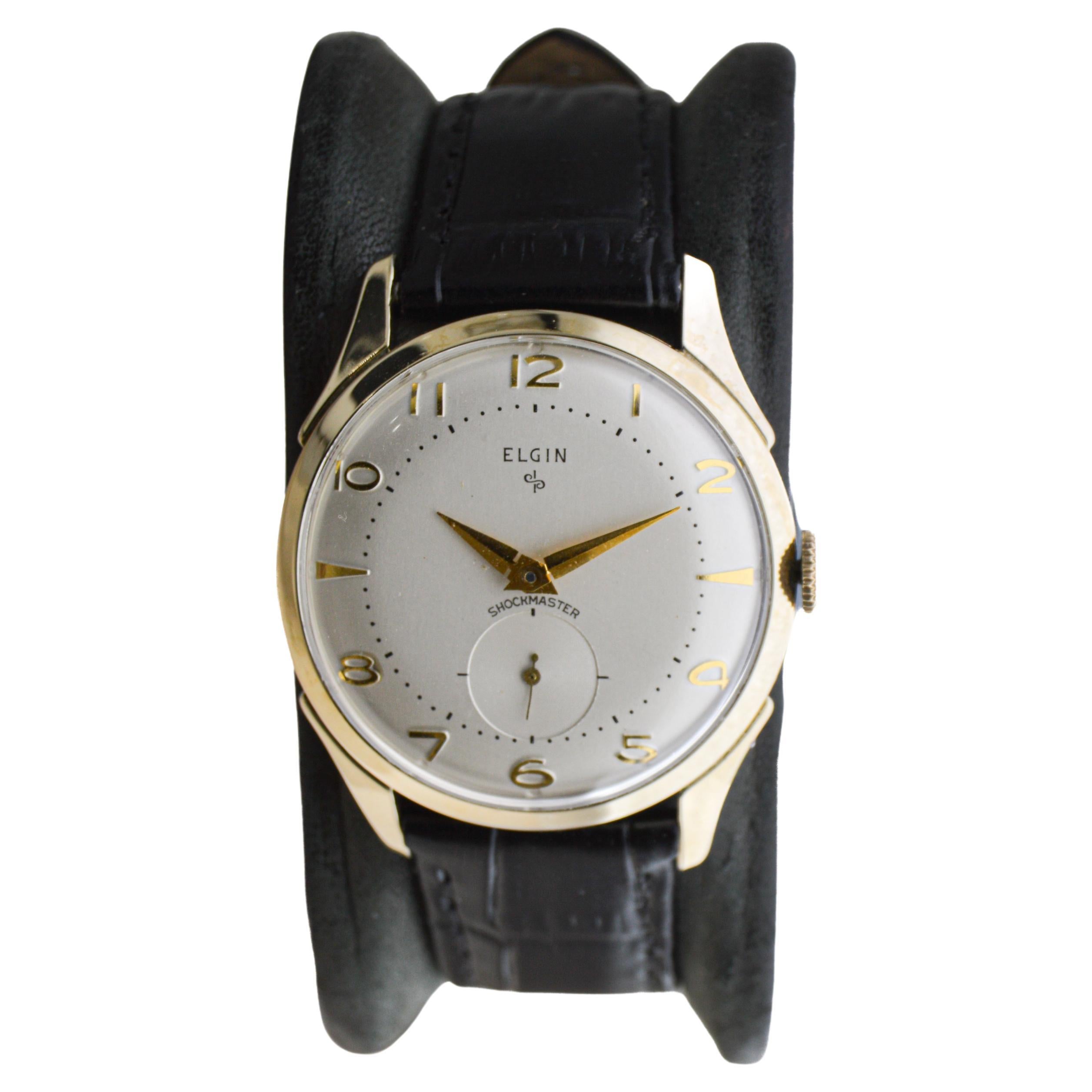 Elgin Gold Filled Art Deco Round Style