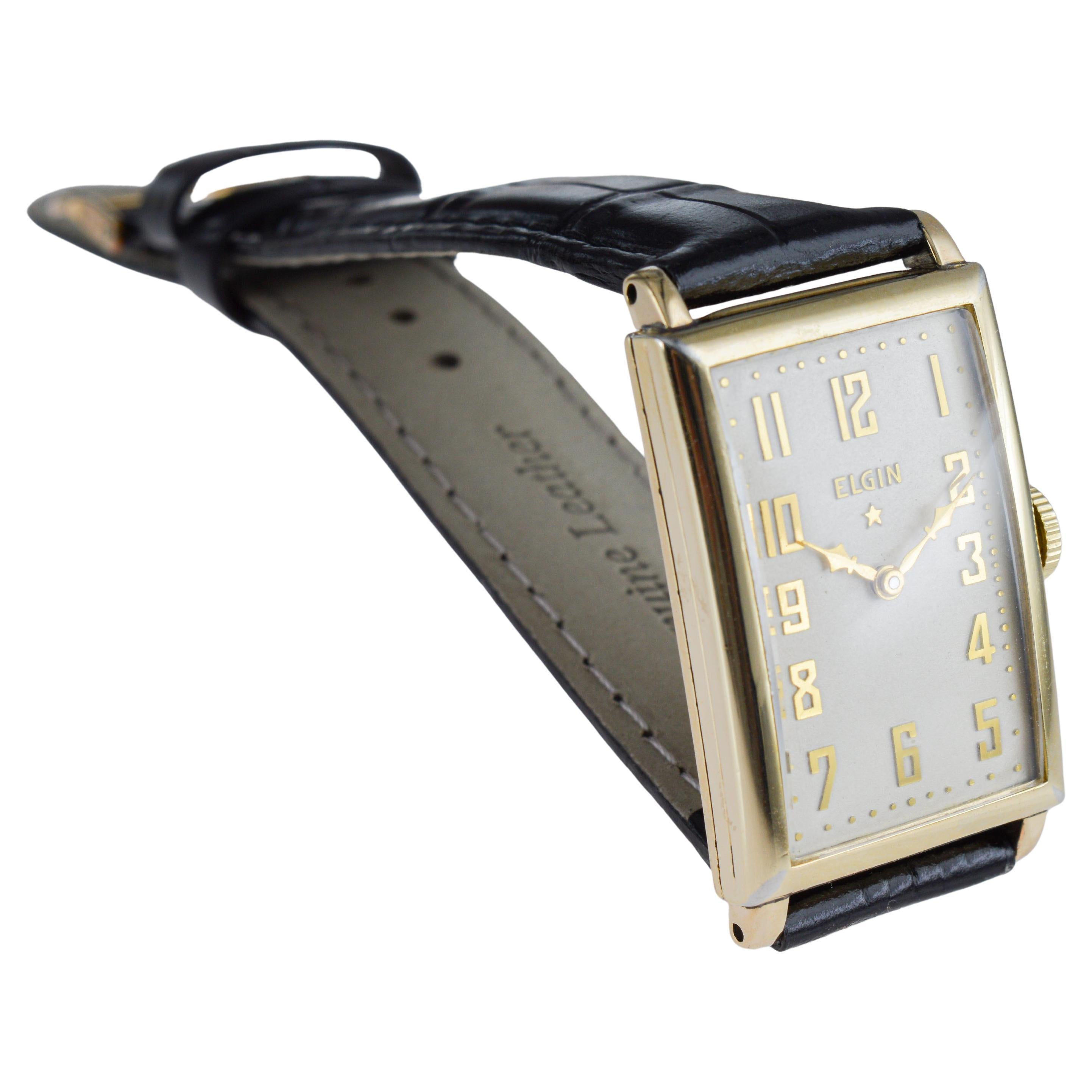 Elgin Gold Filled Art Deco Watch circa, 1920's en venta 5