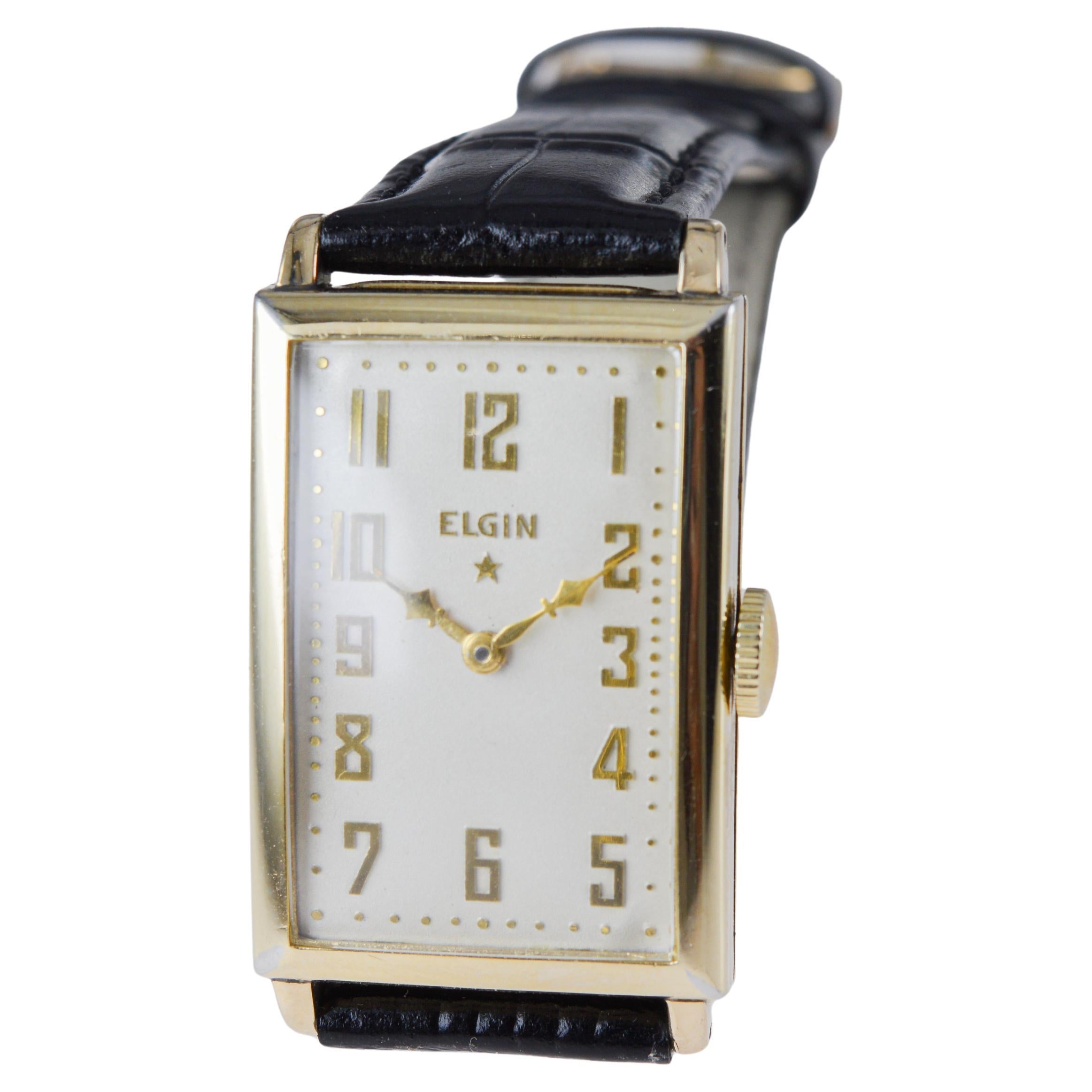 Elgin Gold Filled Art Deco Watch circa, 1920's en venta 6