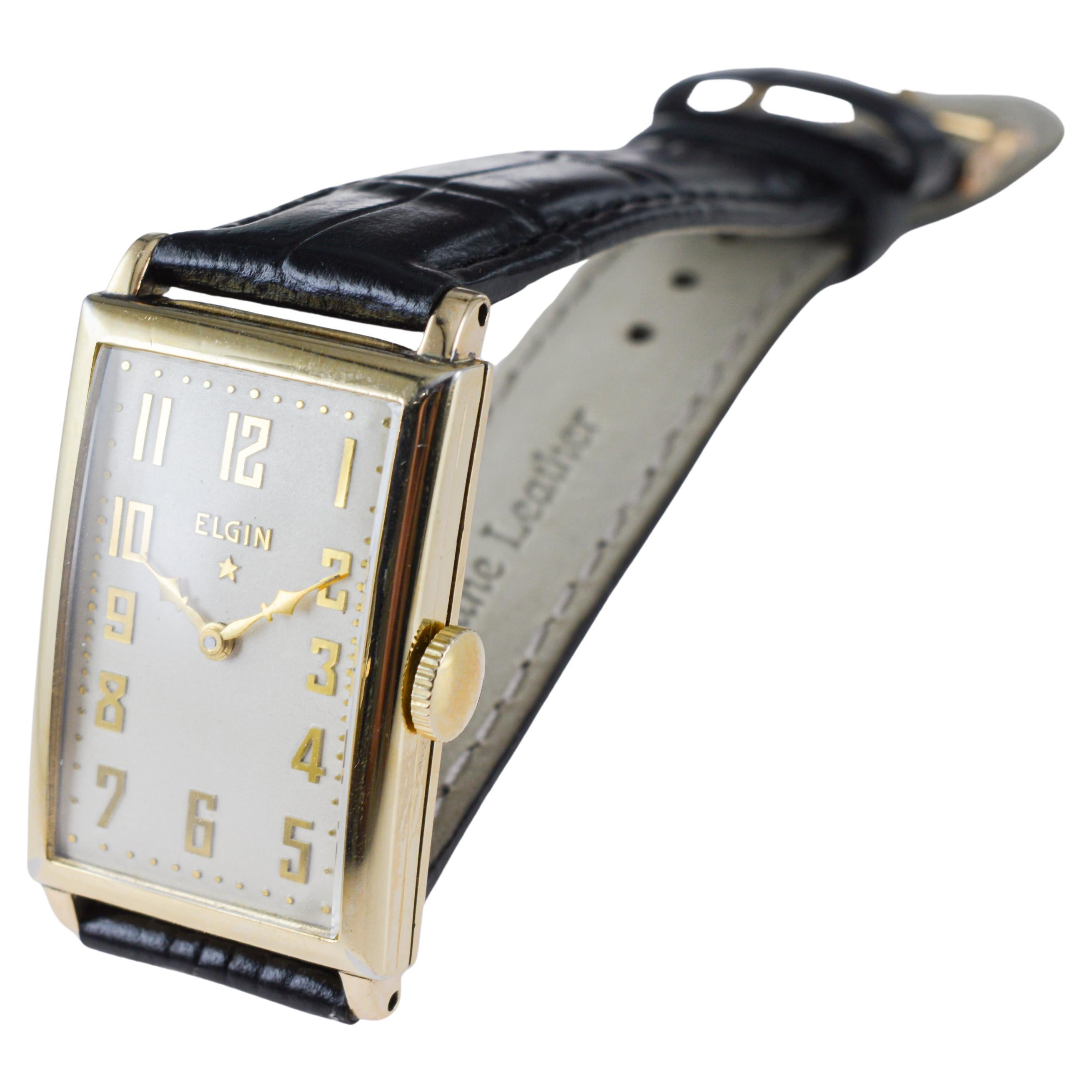 Elgin Gold Filled Art Deco Watch circa, 1920's en venta 7