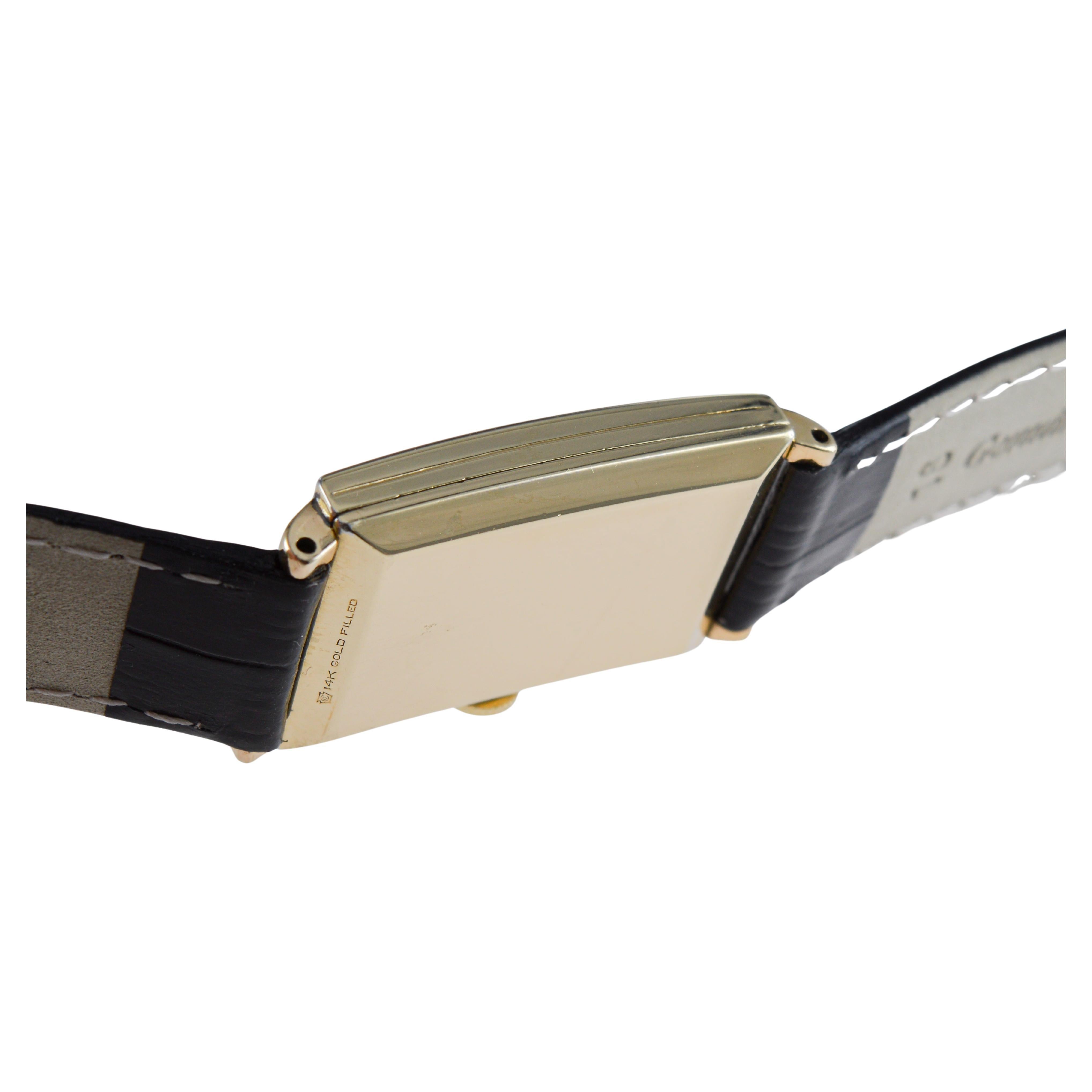 Elgin Gold Filled Art Deco Watch circa, 1920's en venta 9
