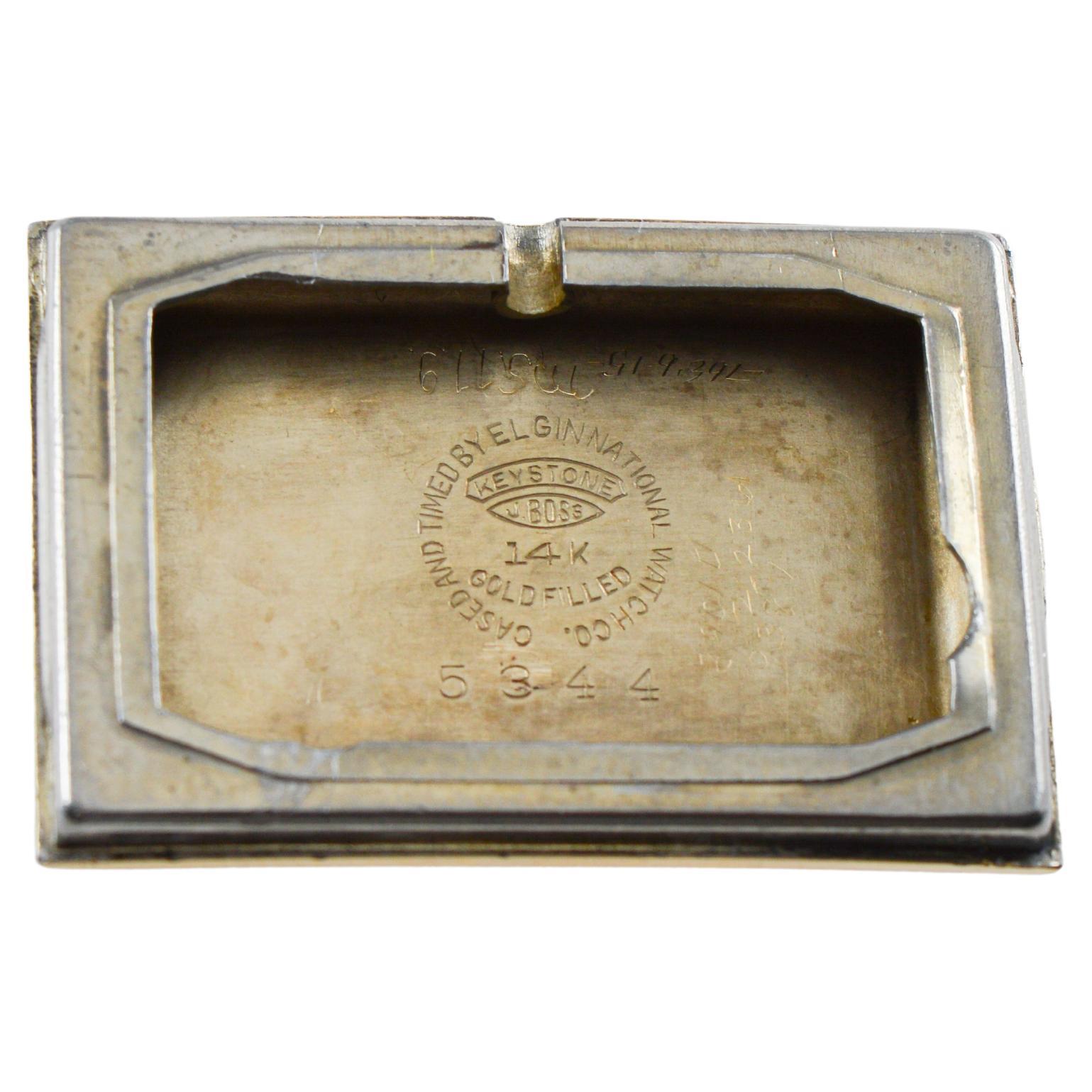 Elgin Gold Filled Art Deco Watch circa, 1920's en venta 11