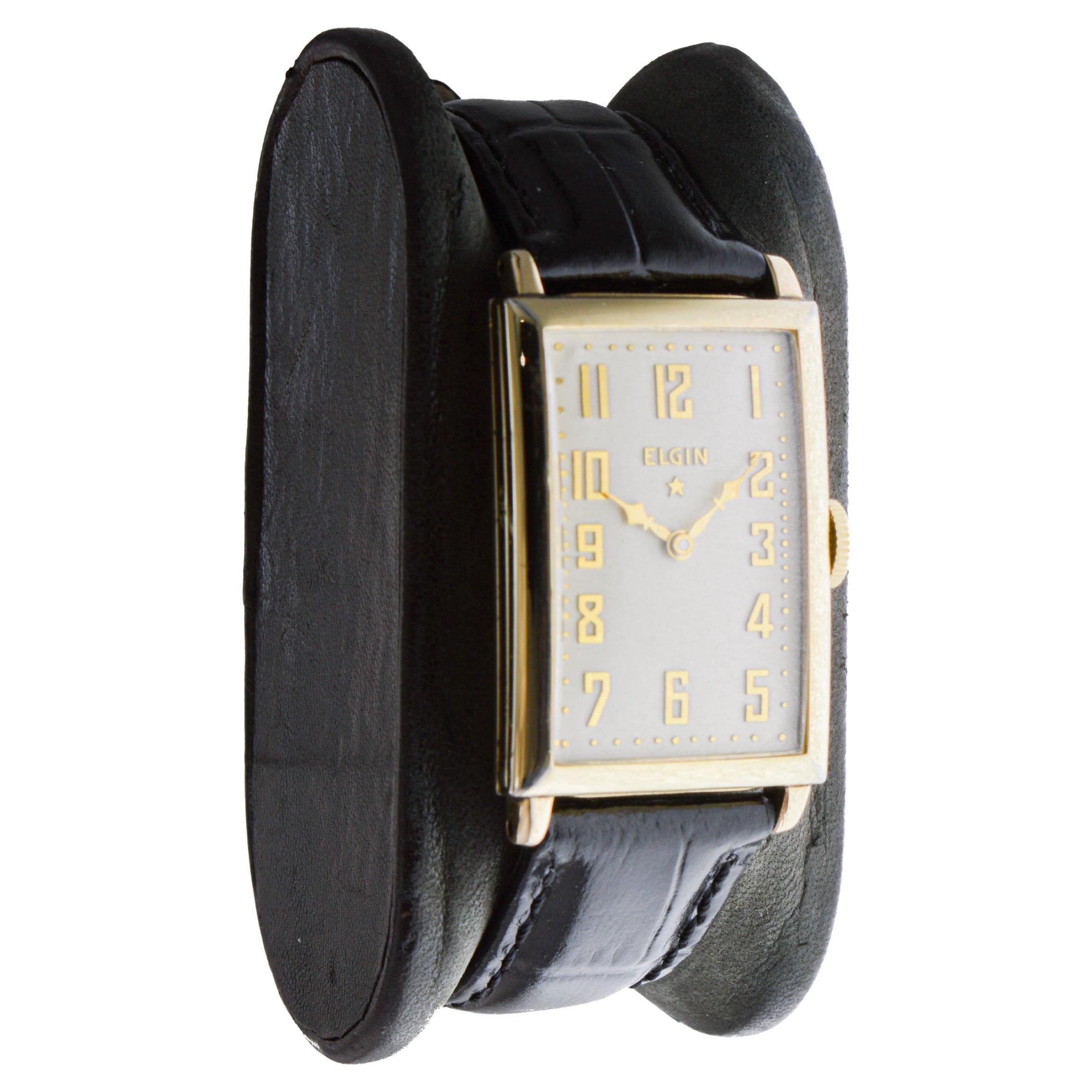 Elgin Gold Filled Art Deco Watch circa, 1920's Art Decó en venta