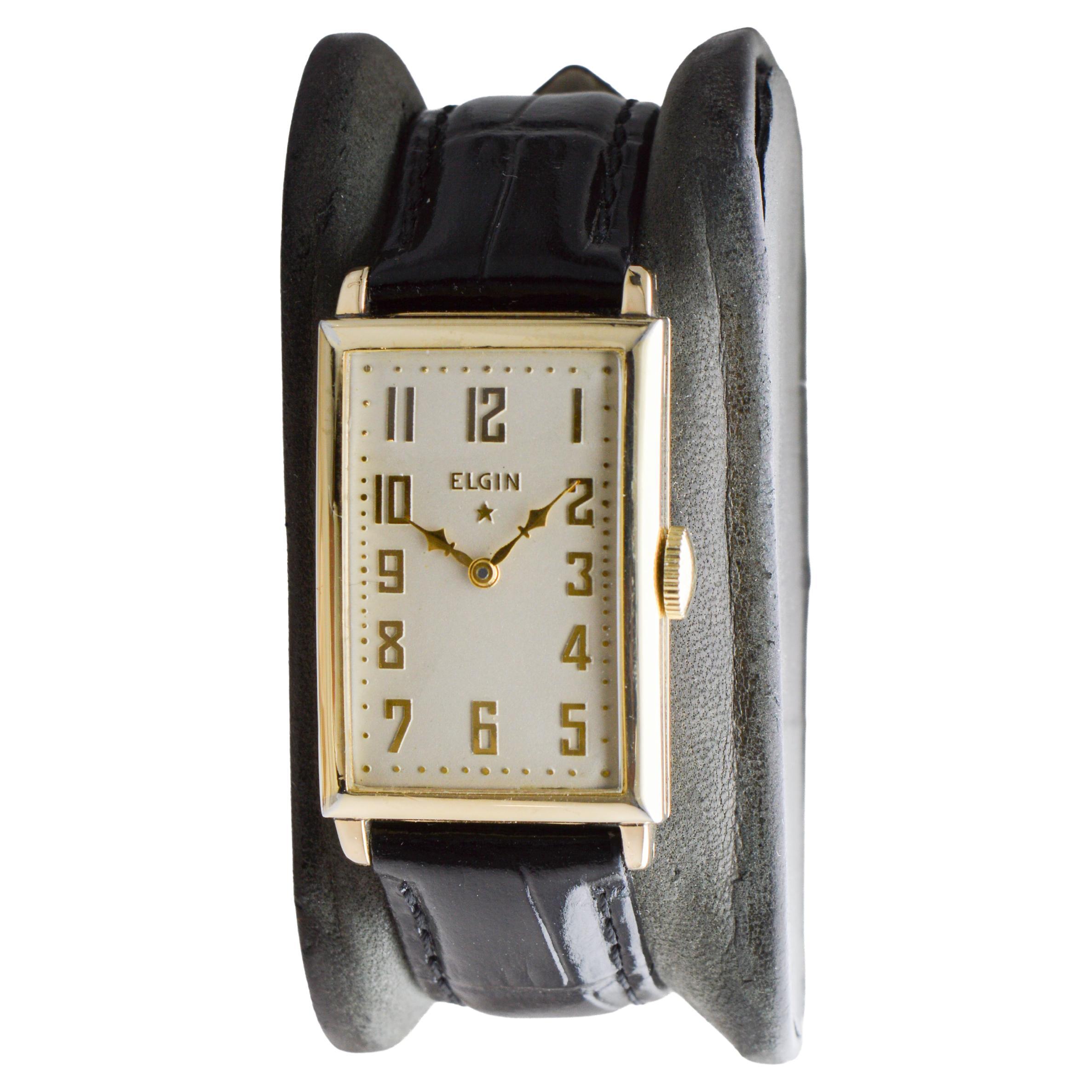 Elgin Gold Filled Art Deco Watch circa, 1920's en venta 1