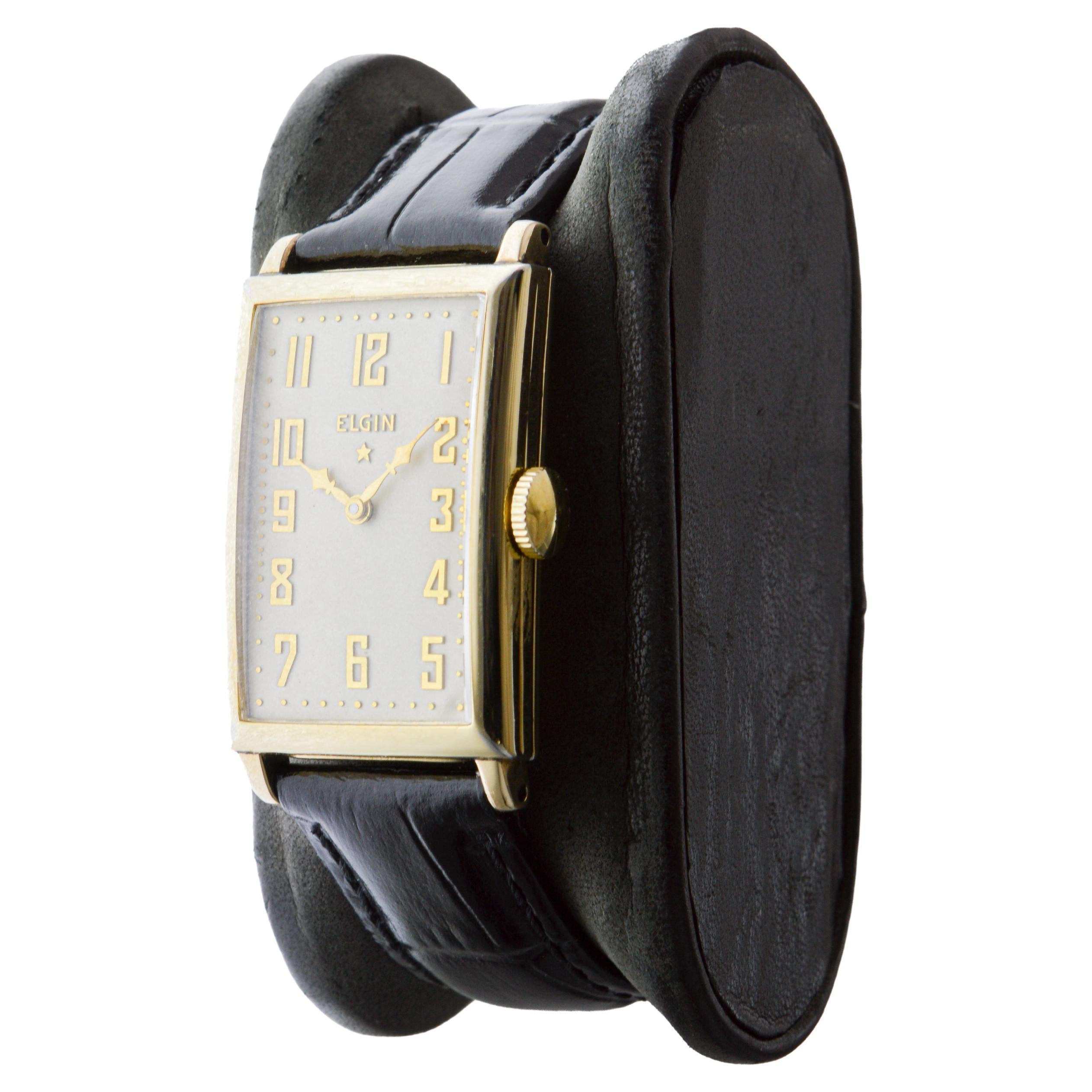 Elgin Gold Filled Art Deco Watch circa, 1920's en venta 2