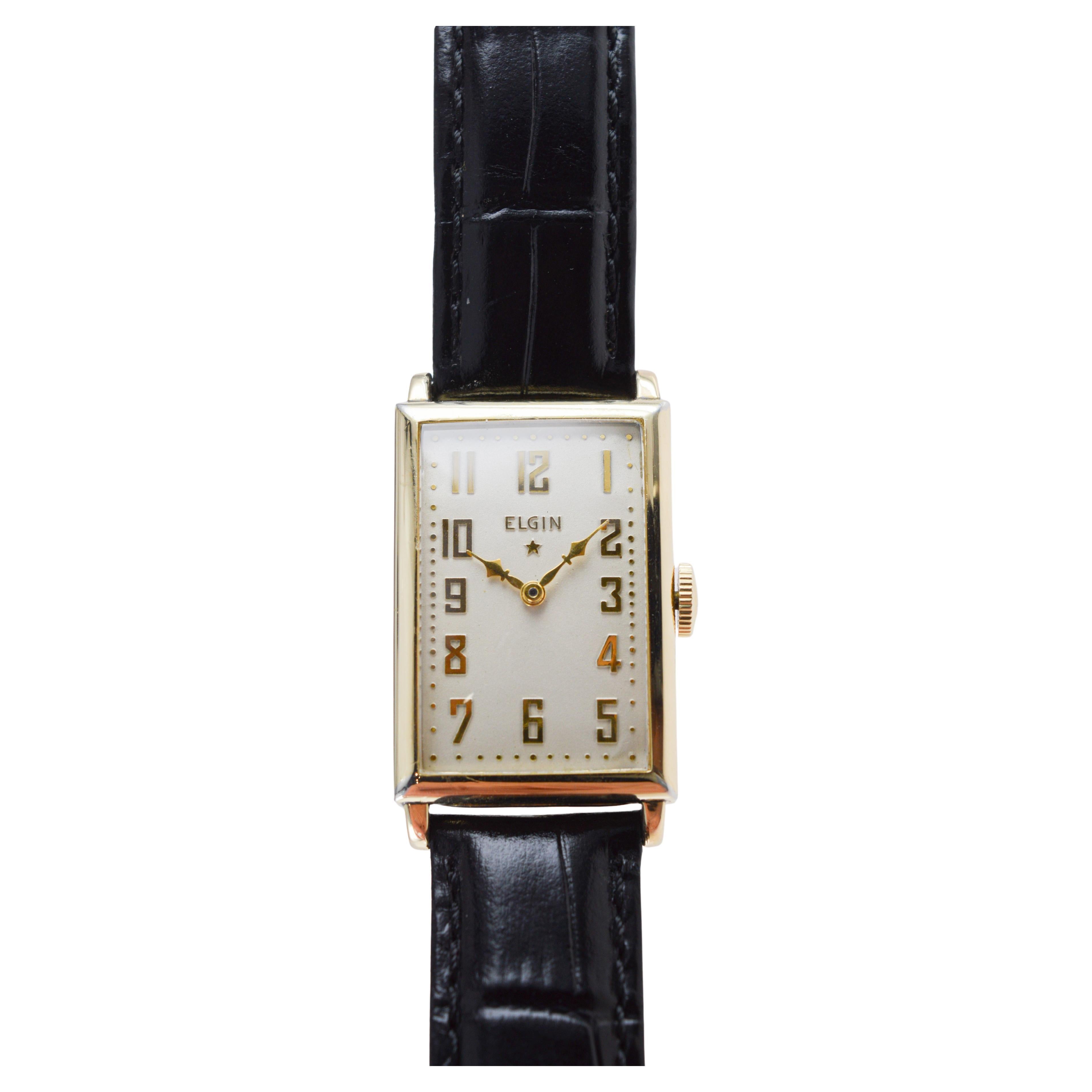 Elgin Gold Filled Art Deco Watch circa, 1920's en venta 3