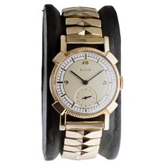 Elgin Gold Filled Art Deco Watch circa 1940's