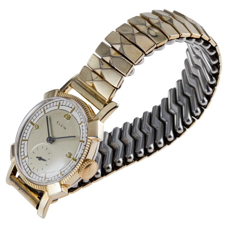 Elgin Gold Filled Art Deco Watch circa 1940's 3