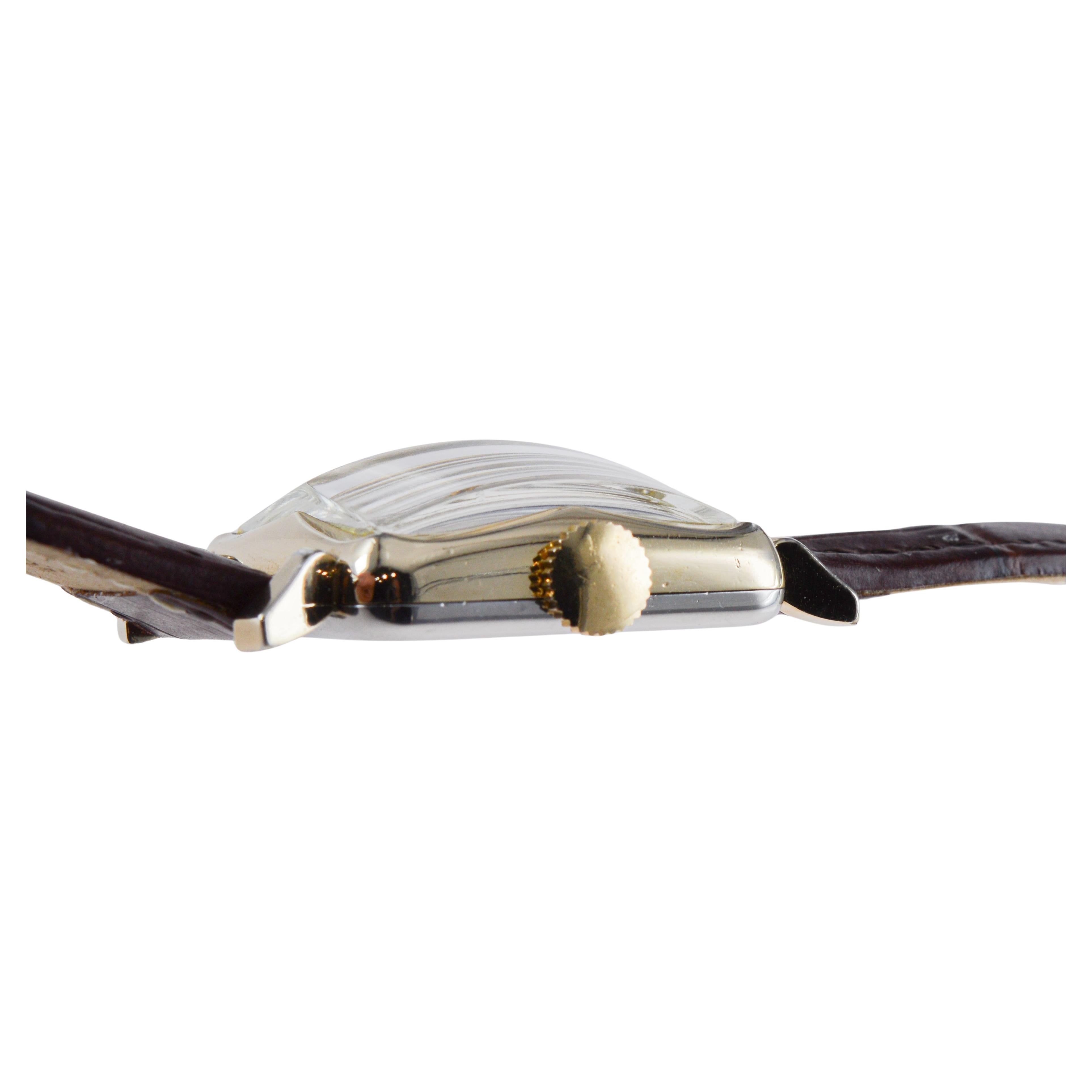 Reloj Art Déco Elgin relleno de oro en venta 7