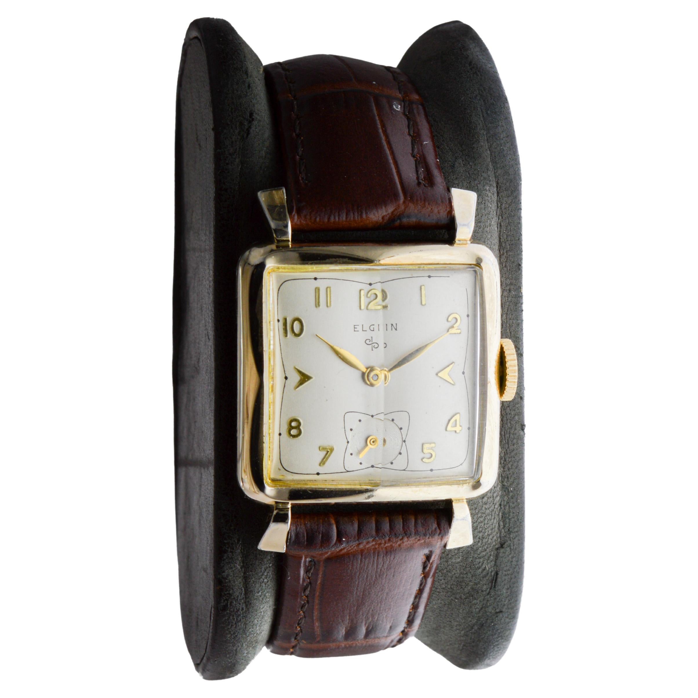 Reloj Art Déco Elgin relleno de oro Art Decó en venta