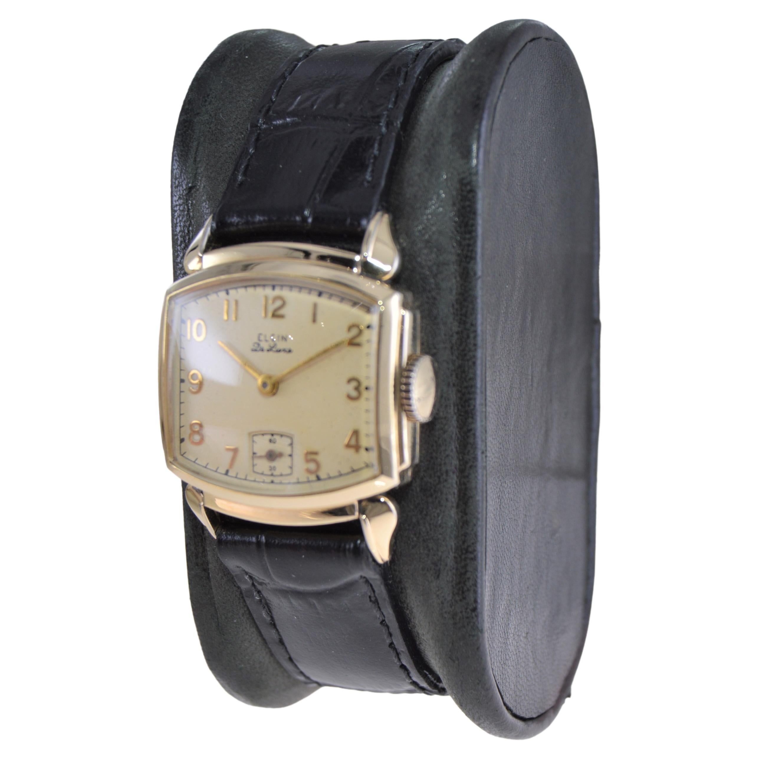 elgin deluxe wrist watch 1946