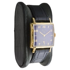 Elgin Gold Filled De Luxe Art Deco Watch, circa 1940's with Custom Finished Dial