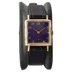 Elgin Gold gefüllt De Luxe Art Deco Uhr, circa 1940er Jahre mit benutzerdefinierten fertiggestellt Zifferblatt