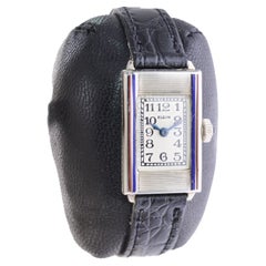 Montre Art déco en or et émail incrusté Elgin, circa 1920