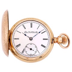 Antique Elgin Gold-Filled Grade 102 Model 2 Manual Wind Pocket Watch