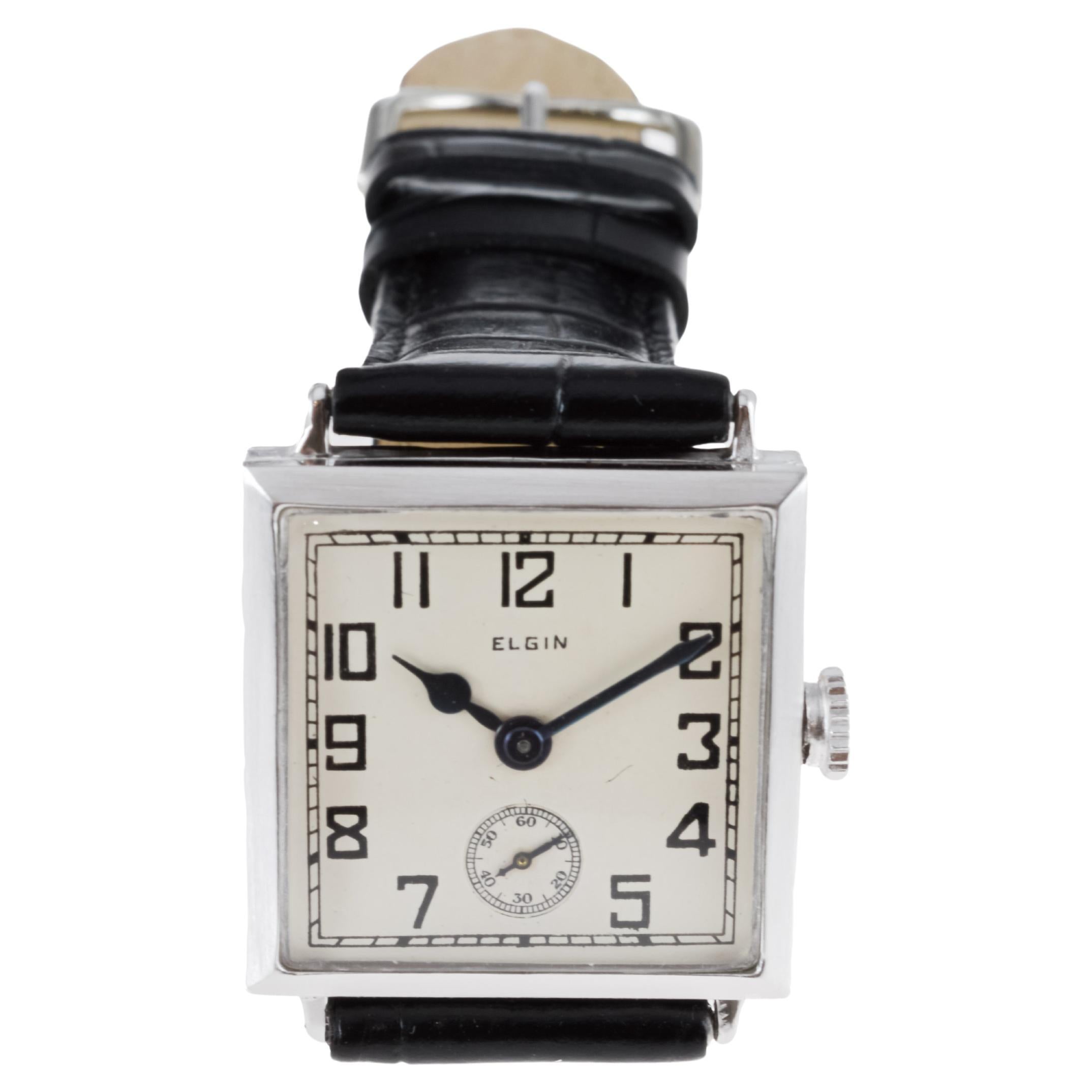 Elgin Gold Filled Rare Art Deco Watch From 1924 with Original Dial and Hands 6