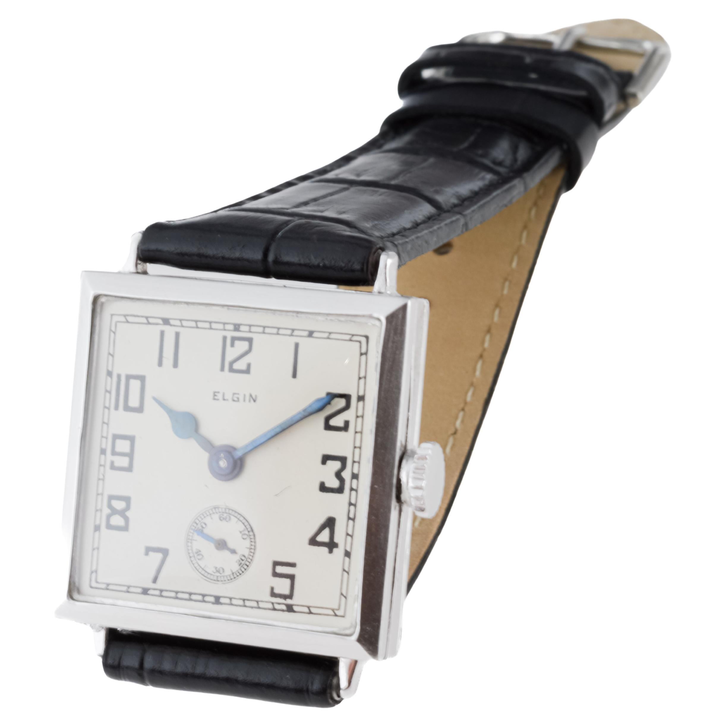 Elgin Gold Filled Rare Art Deco Watch From 1924 with Original Dial and Hands 8