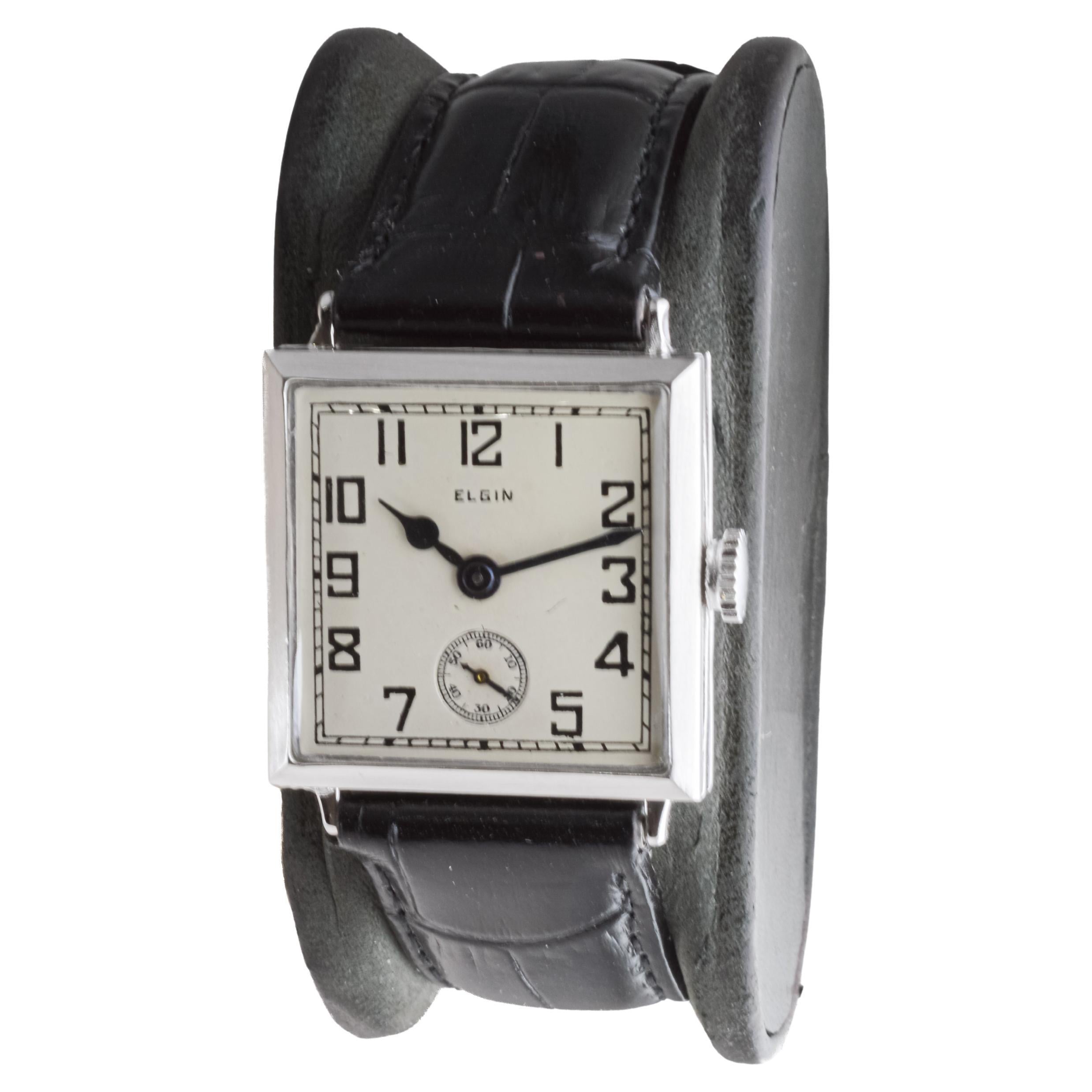 Elgin Gold Filled Rare Art Deco Watch From 1924 with Original Dial and Hands 1