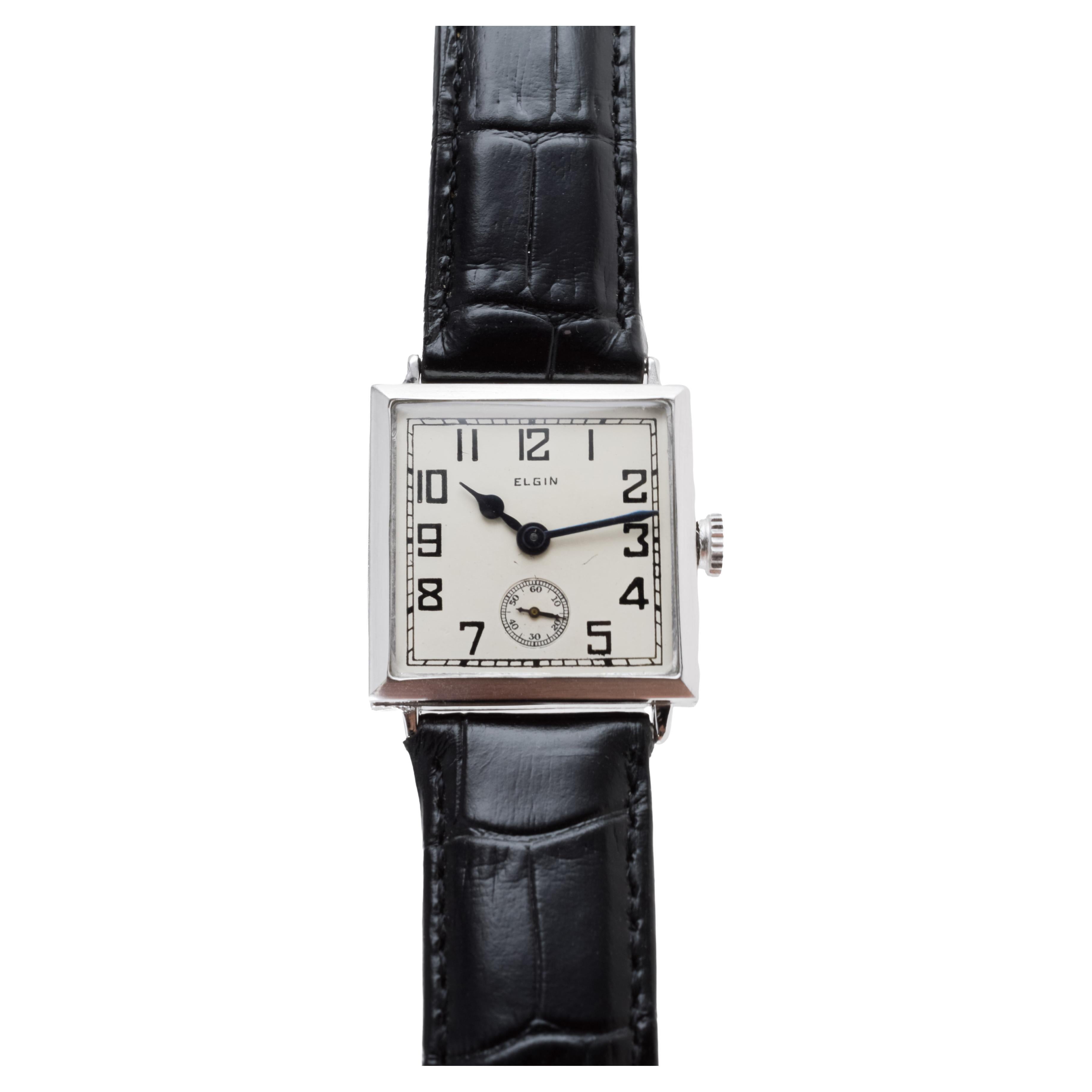 Elgin Gold Filled Rare Art Deco Watch From 1924 with Original Dial and Hands 4