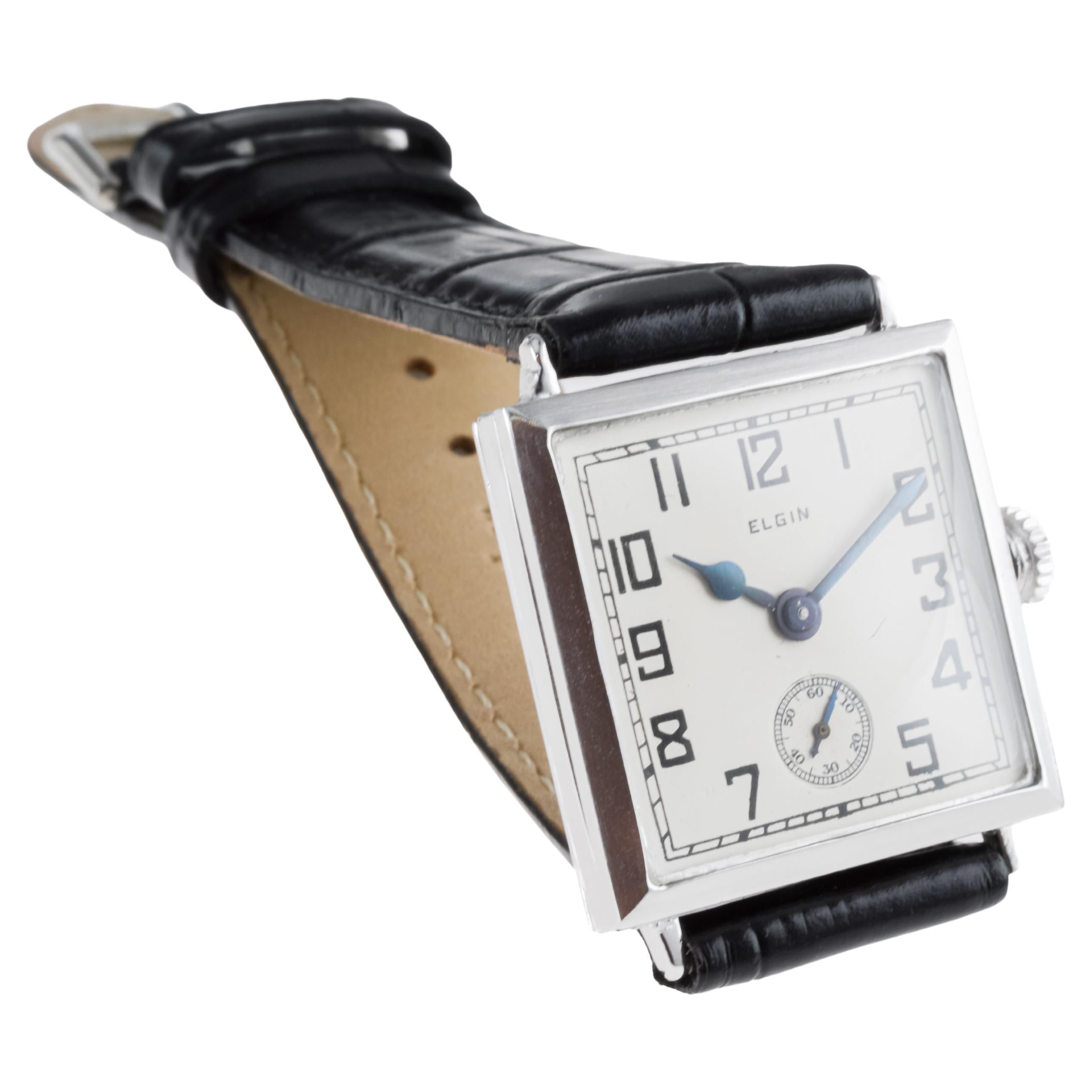 Elgin Gold Filled Rare Art Deco Watch From 1924 with Original Dial and Hands 5