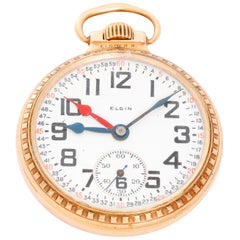 Elgin Gold Filled R.R. Case Manual wind Pocket Watch