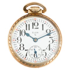 Reloj de bolsillo de esfera abierta Elgin Grado 575