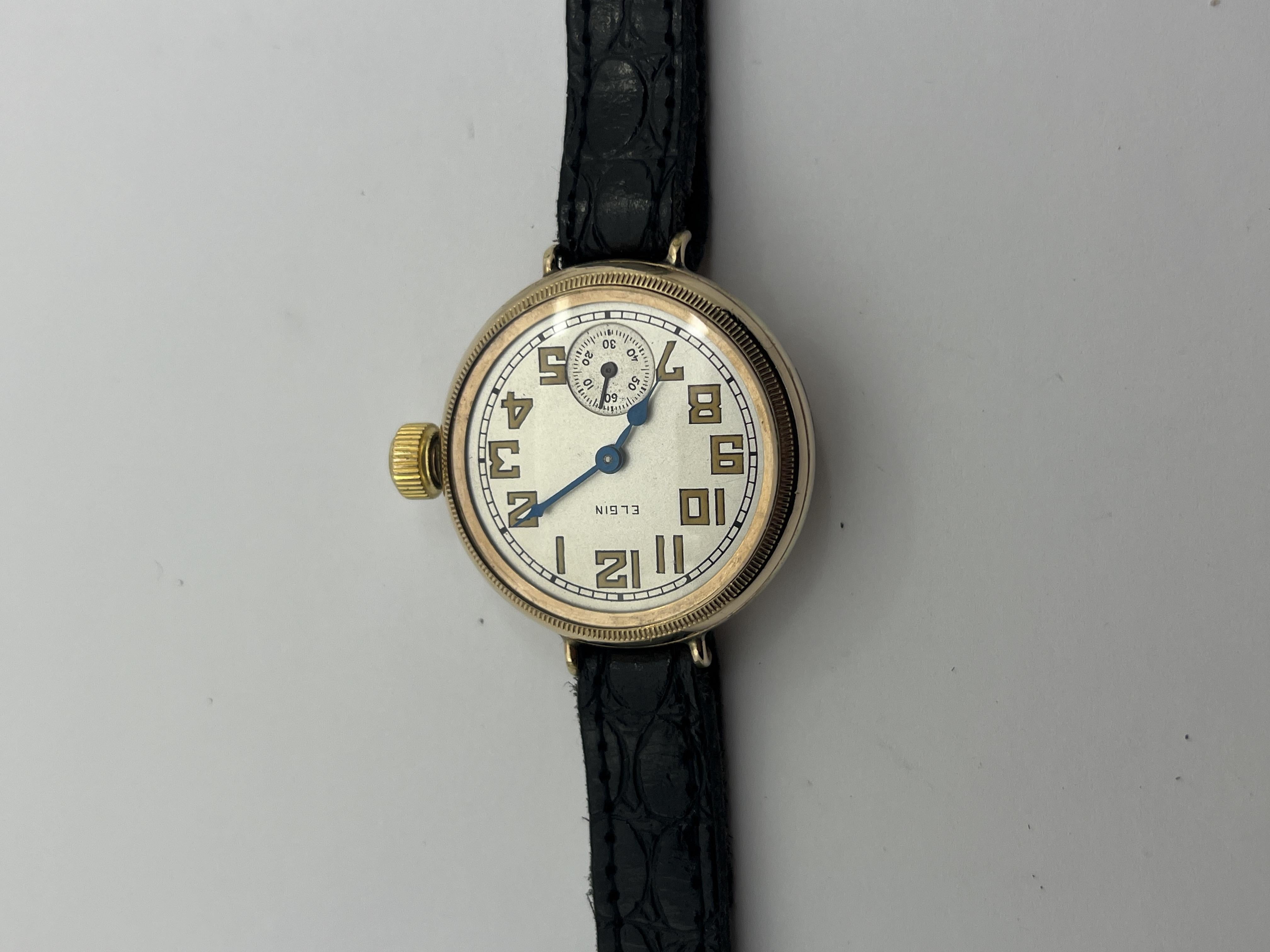 Elgin Hermetic Trench / WW1 Y/G gefüllter schöner Survivor! im Angebot 18