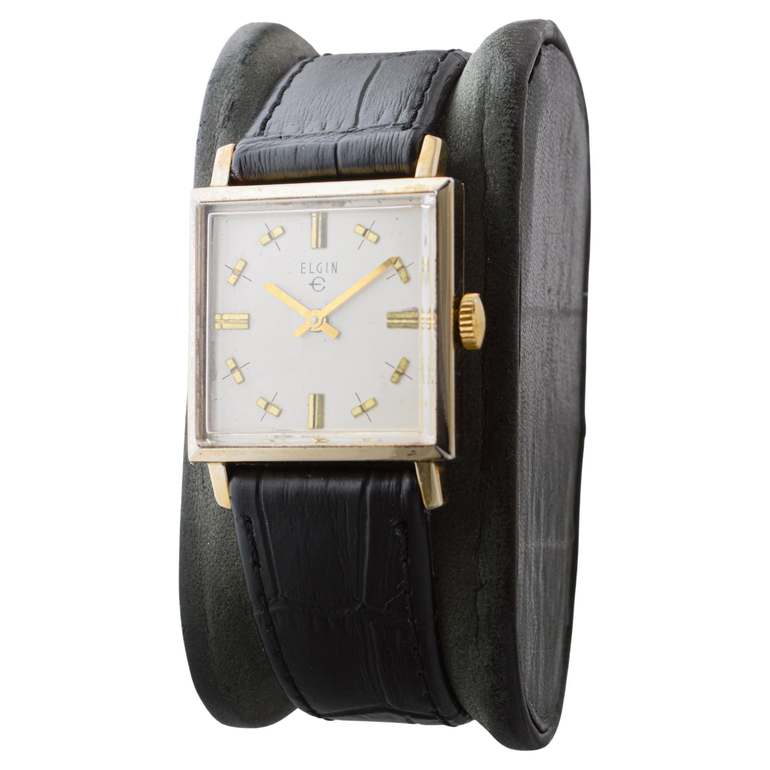 Elgin Mid Century Watch all Original with Original Box 1950's or 60's 1