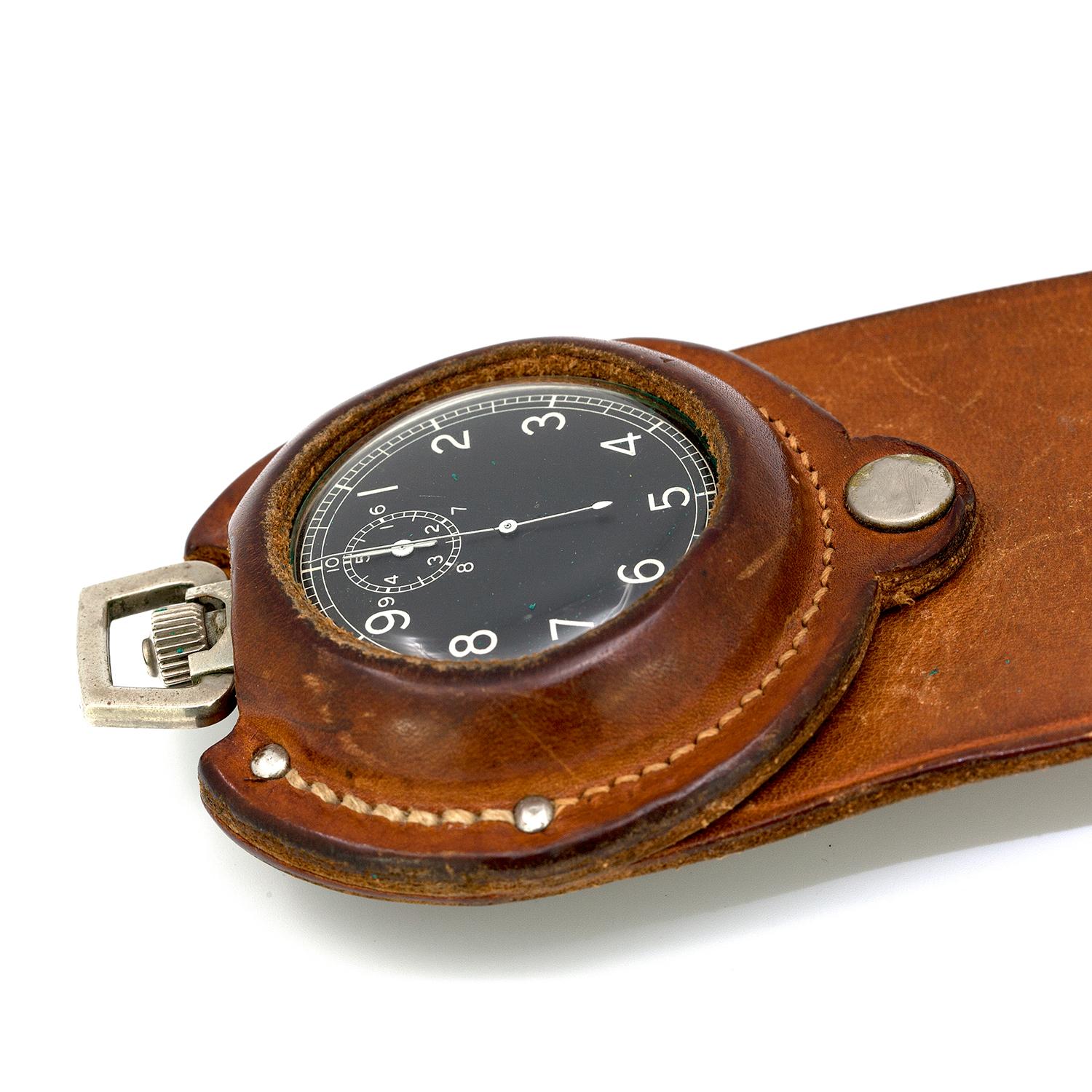 pocket watch leather strap