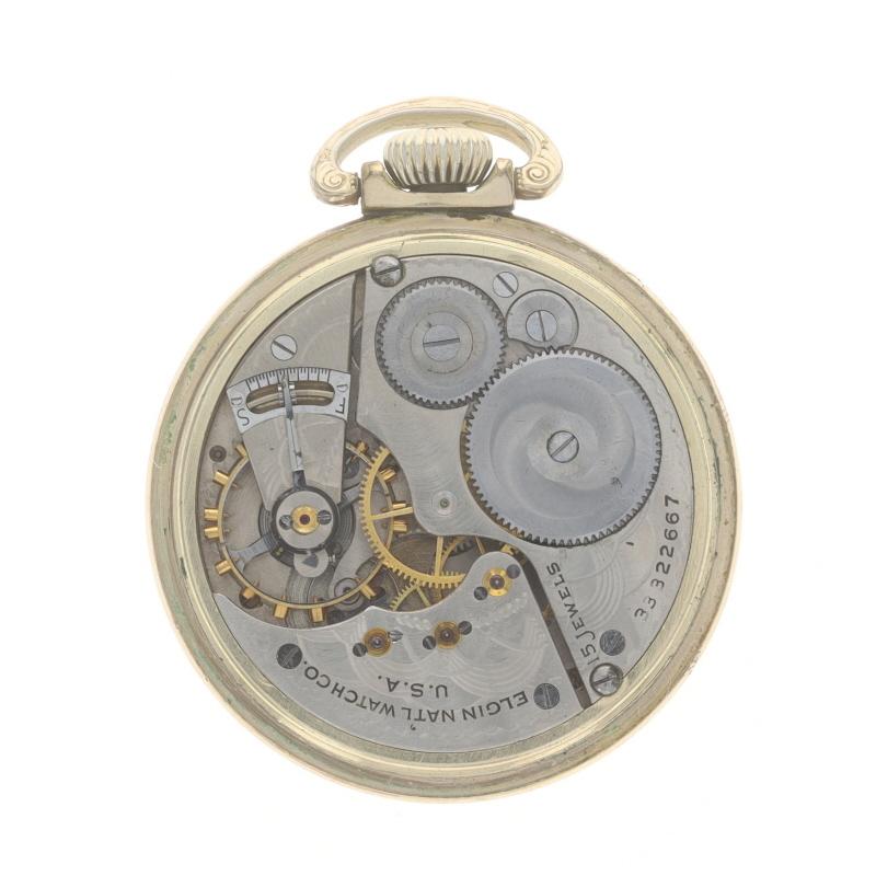 Elgin Modell 7 Taschenuhr - Gold gefüllte Grade 313 Größe 16s für Damen oder Herren