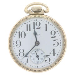Elgin Modell 7 Taschenuhr - Gold gefüllte Grade 313 Größe 16s