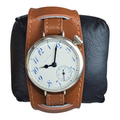 Elgin Nickle Early Right Handed Drivers Watch Original Enamel Dial from 1907