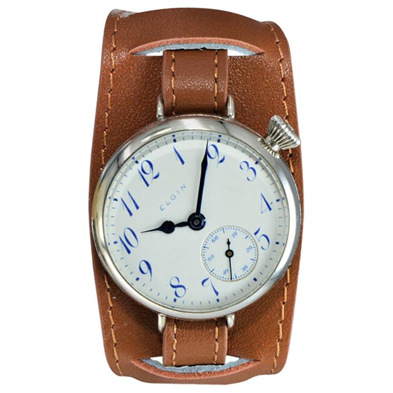 Elgin Lord Elgin 4532 14 Karat White Dial Manual Watch For Sale at