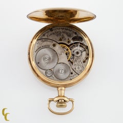 Elgin Open Face 14 Karat Yellow Gold Pocket Watch 15 Jewel Grade 315