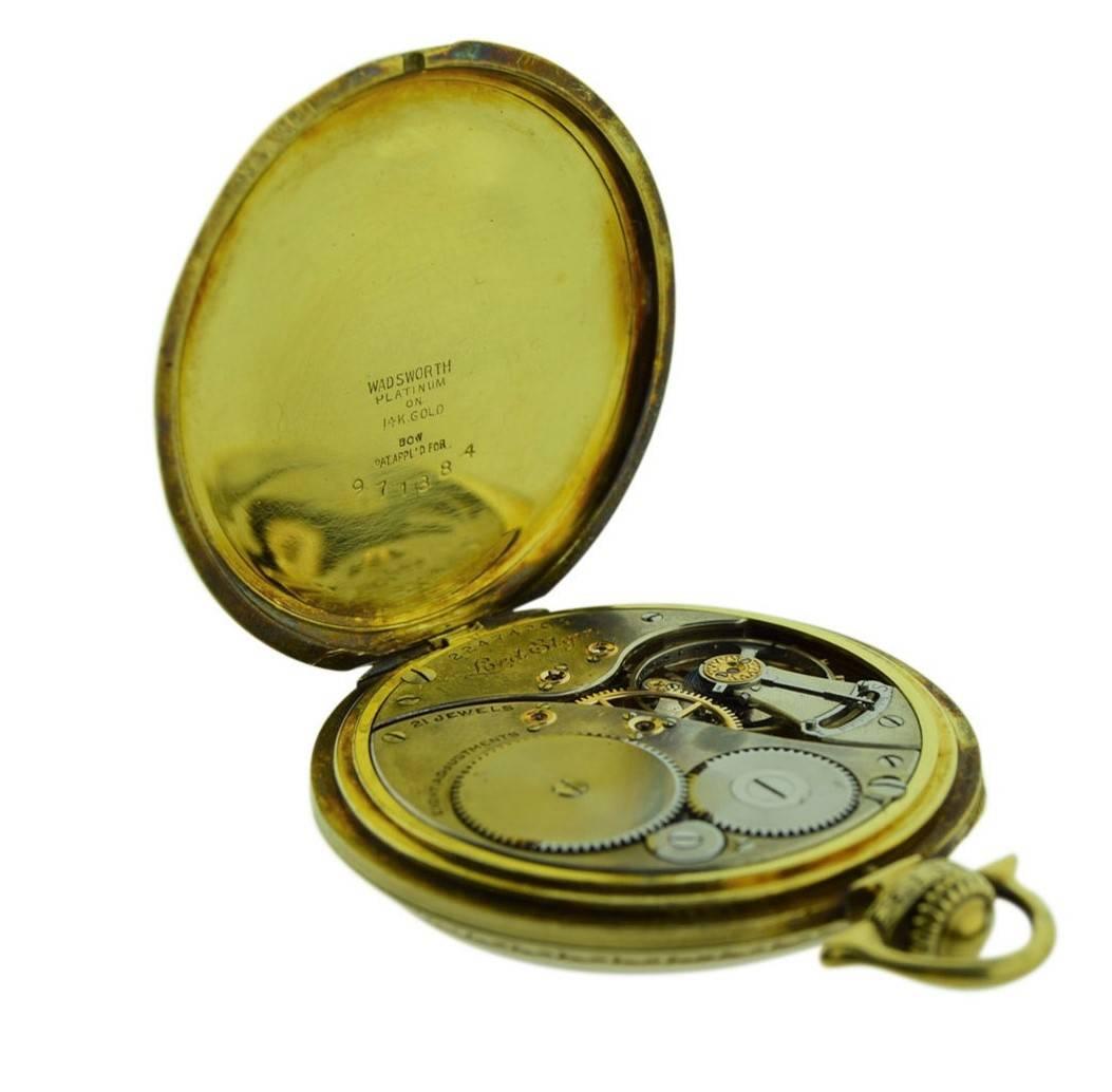 elgin art deco pocket watch