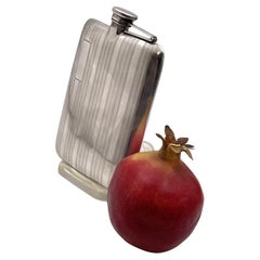 Elgin Sterling Silver Flask in Art Deco Style from Early 20th Century