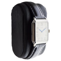 Elgin White Gold Filled Art Deco Watch With Bracelet and Strap circa 1927