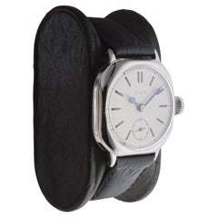 Elgin White Gold Filled Watch with Flawless Original Dial from 1908