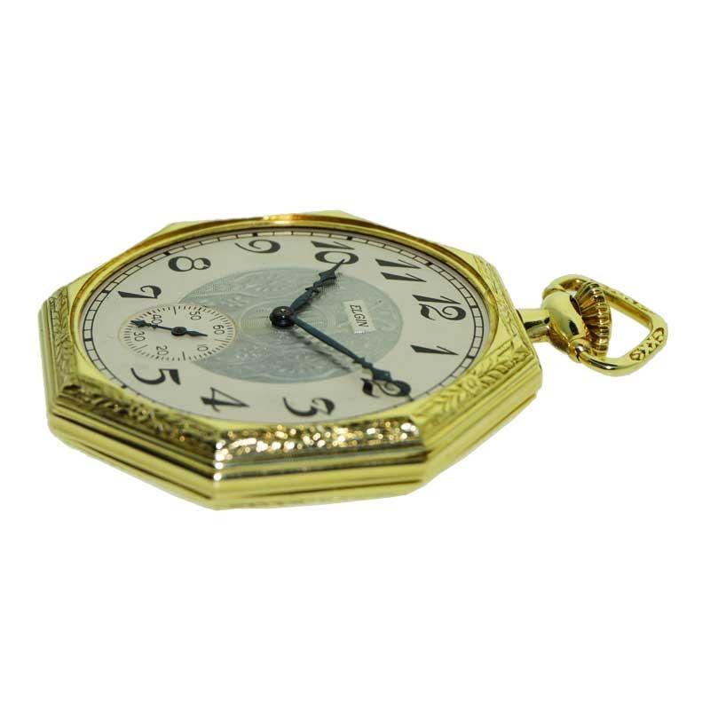 elgin octagon pocket watch