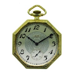 Elgin - 63 For Sale at 1stdibs | 100, 14k gold elgin watch, 1920 elgin  wrist watch