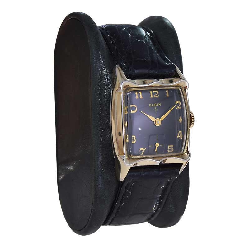 vintage mens elgin wrist watch