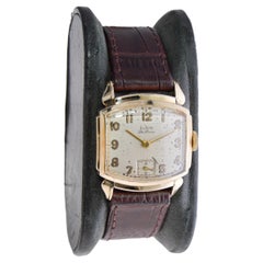 Elgin Yellow Gold Filled Art Deco Watch with Original Dial from the 1940's